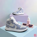 Tenis Botín Glitter Celeste
