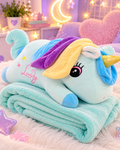 Peluche Unicornio+Cobija